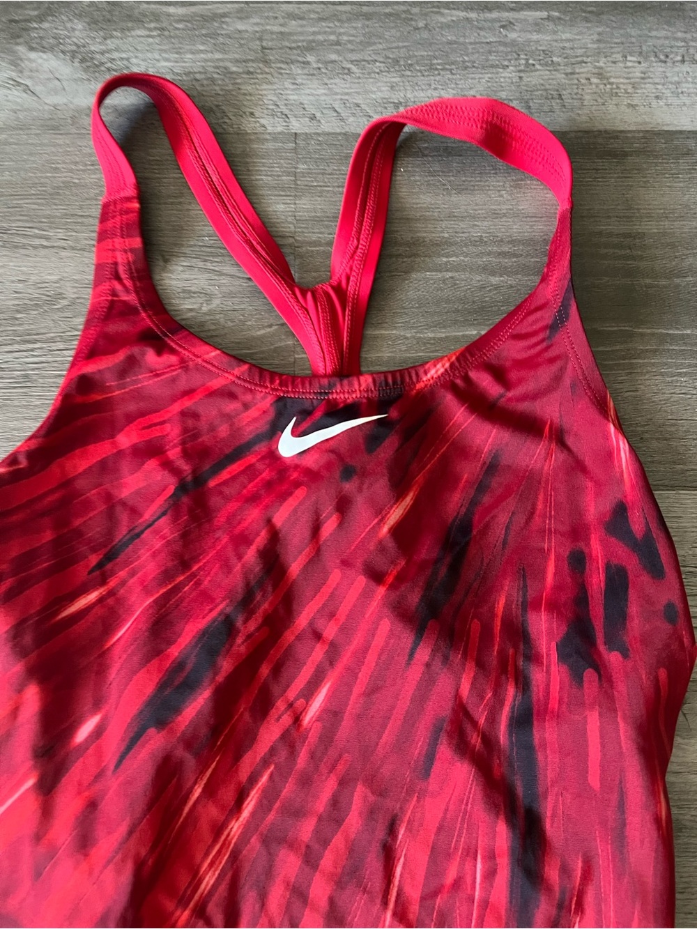 Nike Red Tie-Dye One-Piece Swimsuit - Picture 4 of 4